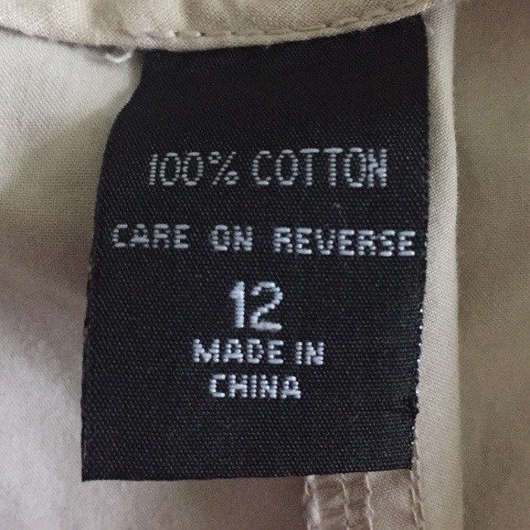 NY & Co Khaki Shorts - Size 12 - Picture 3 of 7